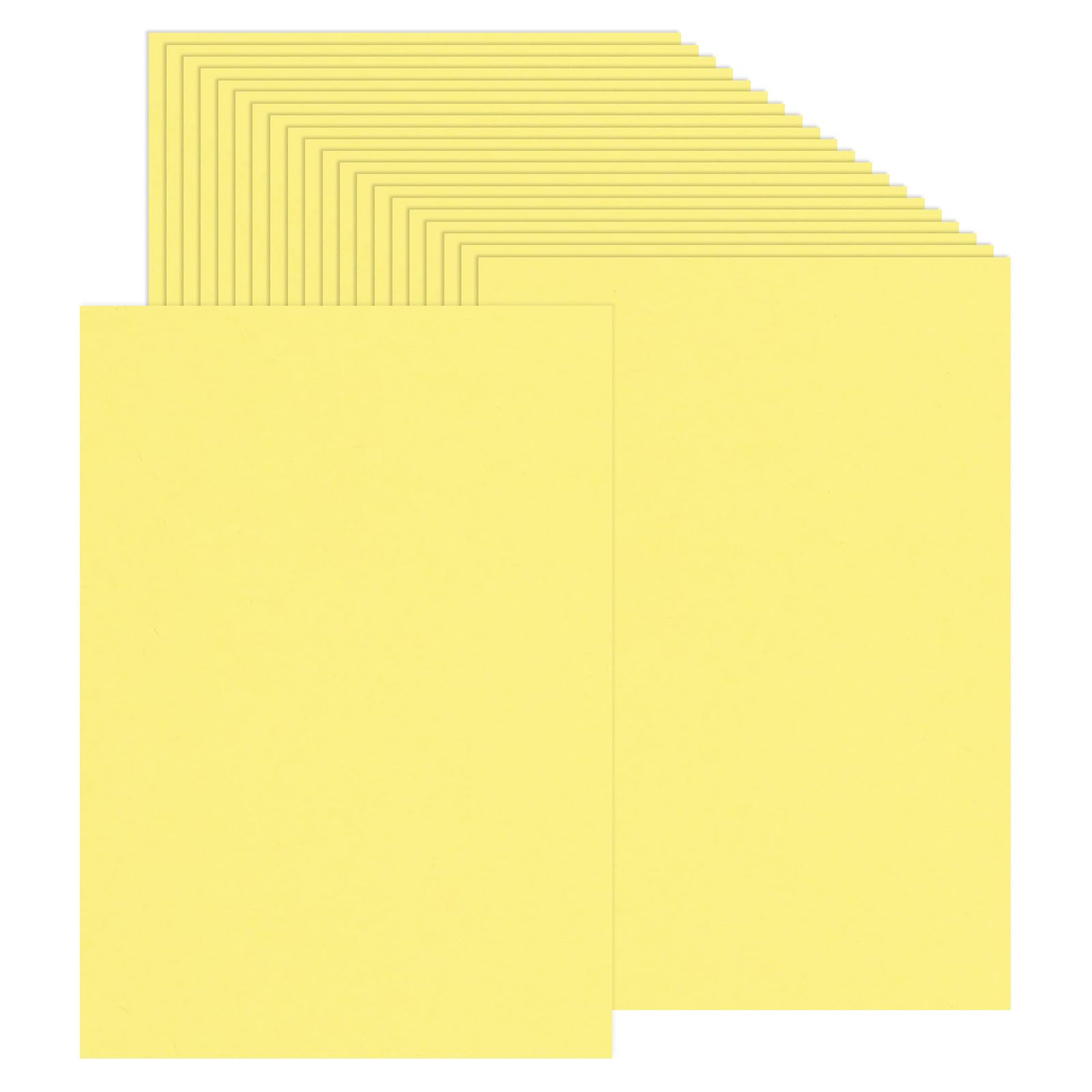 PATIKIL 100 Sheets Colored Cardstock Paper, A4 Size 230GSM Thick Card Stock Printed Colored Paper for DIY Crafts Scrapbooking Card Making Party Decors, Yellow