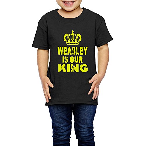 YFF 2-6 Years Old Fashion Children Harry Potter Weasley Is Our King Tshirt