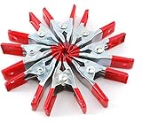 VIP Home Essentials - Steel Spring Clamp Grips - 8 Pack Of 2 Inch Finger Grips - PVC Cushion Grip & Tips - Steel Spring Clamps Have Vinyl tips and handles to help prevent marring - Great For Home Do It Your Self Projects - Camera Setups - Craft Proje