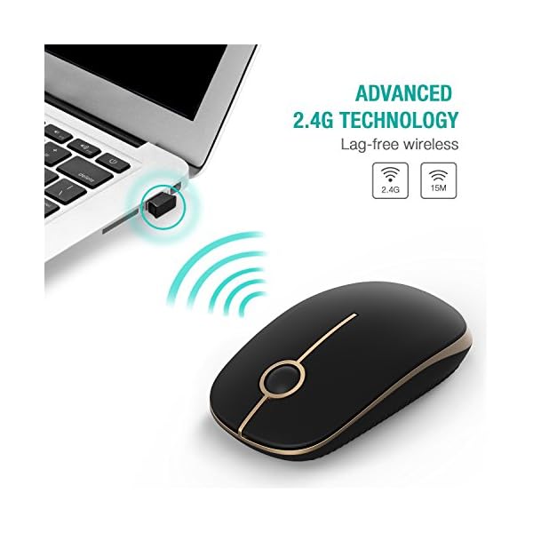Wireless-Mouse-Jelly-Comb-MS001-24G-Computer-Mice-with-Nano-Receiver-for-PCDesktopLaptop-with-USB-ports-and-WindowsMacLinux-Silent-Smooth-Basic-Design-Black-and-Gold Wireless Mouse, Jelly Comb MS001 2.4G Computer Mice with Nano Receiver for PC/Desktop/Laptop (with USB ports) and…