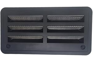 Rugged Trail Products 24" Black RV Refrigerator Side Vent – Premium Airflow and Heat Dissipation for Optimal Performance