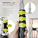 Pomatree Aluminum Telescopic Extension Pole 5 to 18 Feet Long | Multi-Purpose Telescoping Pole | Screw On Light Bulb Changer, Paint Roller, Window Squeegee and Duster Attachment Cleaning Tools