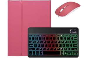 Backlit Keyboard Case for iPad A16 11 inch 2025/ iPad 10th Generation 2022 10.9 inch Case with Mouse and Detachable Backlight