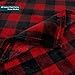 PAVILIA Black and Red Buffalo Plaid Fleece Throw Blanket for Couch, Soft Checkered Flannel Blanket for Sofa, Plaid Christmas Couch Throw Bed, Warm Cozy Decorative Blanket Fall Decor Gift, 60x80