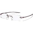 Visualites Lightweight Oval Rimless Reading Glasses for Men and Women - Model - VIS 5