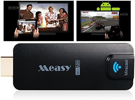 Measy A2W Wireless Miracast Escast TV Dongle Streaming Dongle with HDMI, Wi-Fi, Airplay DLNA (Black)