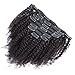 Afro Kinky Curly Clip ins Human Hair Extensions Full Brazilian Virgin Hair 4B 4C Hair For Black Women 100g 7pcs14