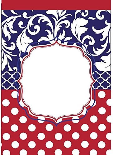 Red Polka Dot and Royal Purple Shield 18 x 13 Rectangular Double Applique Small Garden Flag