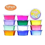 Meland Clear Crystal Slime Kit, 12 Colors