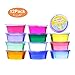 Meland Clear Crystal Slime Kit, 12 Colors
