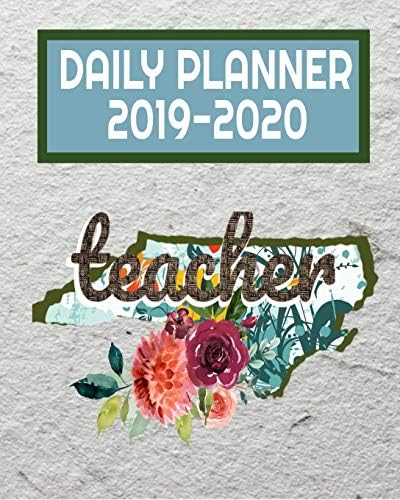 Teacher Daily Planner 2019-2020: Tennessee Watercolor Floral Daily Teacher Planner | Academic Year Lesson Plan and Record Book August through July Paperback – July 29, 2019