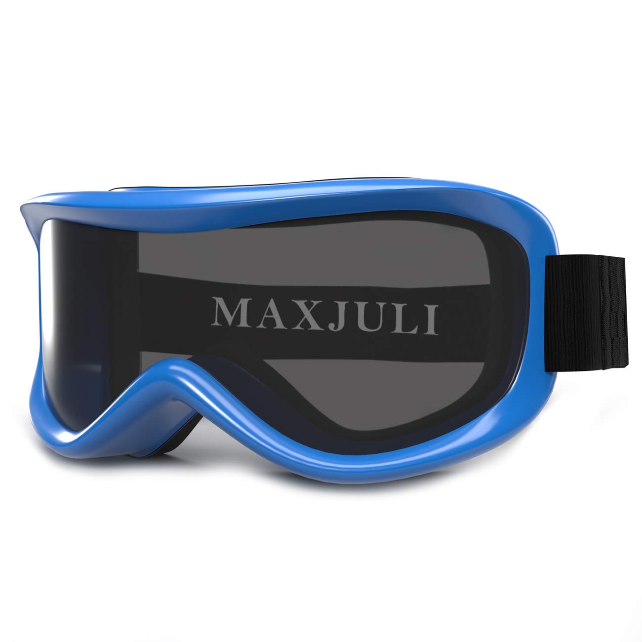 Photo 1 of MAXJULI Kids Ski Goggles - Helmet Compatible Snow Goggles for Baby &Toddler with 100% UV Protection Age 0-4 (Blue/Grey)