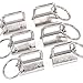 Swpeet 45Pcs Sliver 1 Inch Key Fob Hardware with Key Rings Sets, Perfect for Bag Wristlets with Fabric/Ribbon/Webbing/Embossed and Other Hand Craft - 25mm