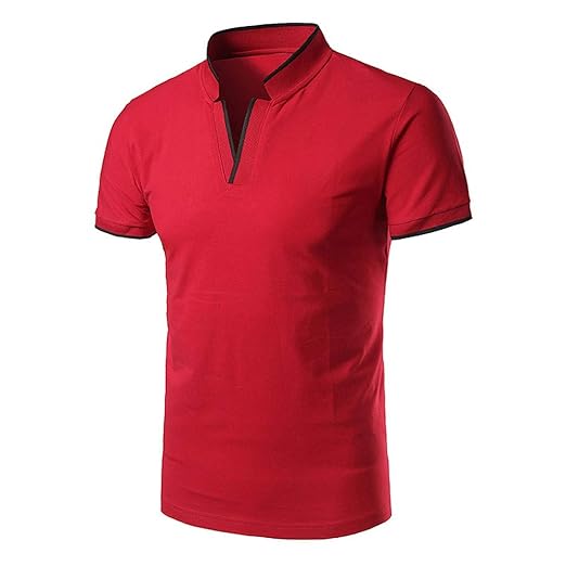 Buy Golf Shirts for Men V Neck Slim Fit ShortSleeve Athletic Casual