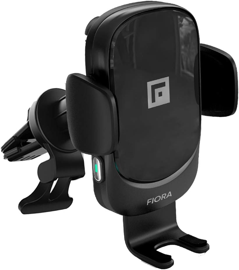 ULTIMATE Wireless Car Charger by Fiora 15W Qi Wireless Fast Charge QC 3.0 Adapter Automatic Clamping Phone Mount Holder Compatible iPhone 11 Pro/11/XS/XR/X/8/8 Plus, Samsung Galaxy Note 9/S10/S9/S8,LG