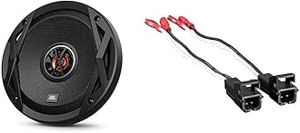 JBL CLUB6520 6.5" 300W Club Series 2-Way Coaxial Car Speaker (1 Pair) & Metra 72-4568 Speaker Harness for Selected General Motor Vehicles