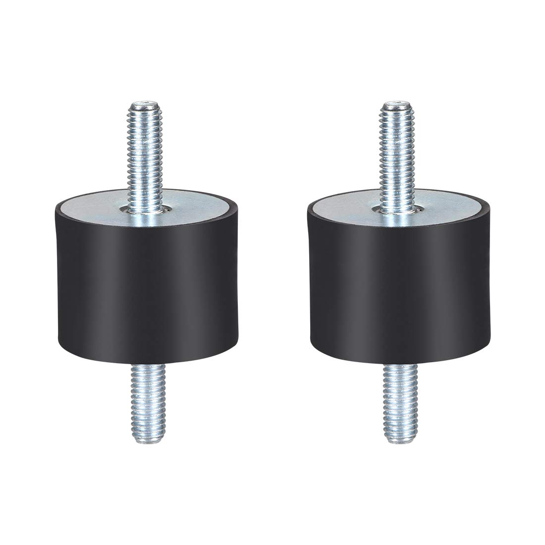 sourcing map 40 x 30mm Rubber Mounts,Vibration Isolators,Shock Absorber with M8 x 23mm Studs 2pcs