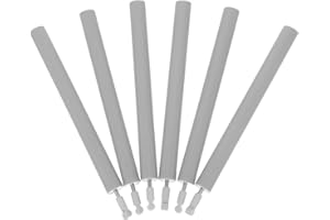 Baluue 6pcs Hydraulic Soft Close Dampers for Cabinet Drawer Doors, Quiet Anti-slam Buffer for Kitchen,