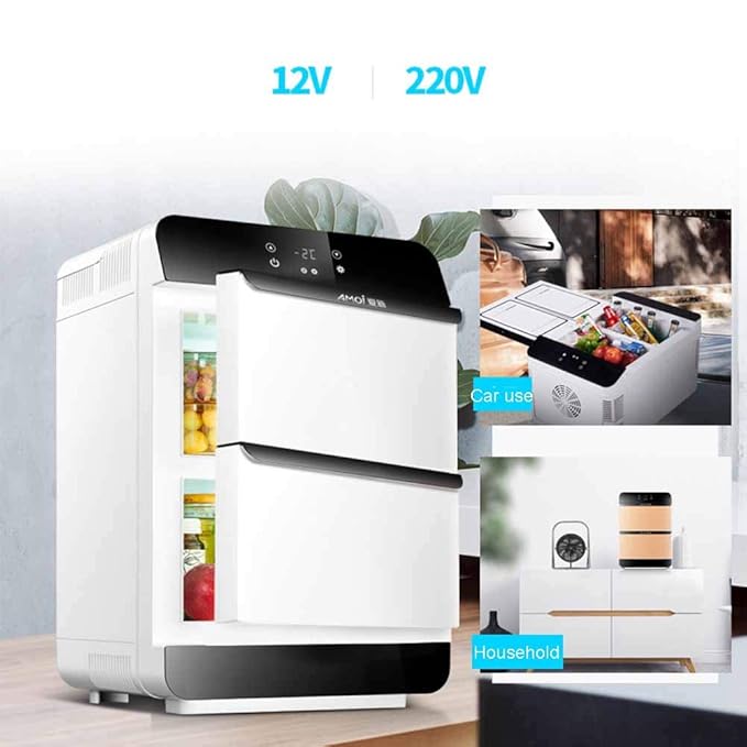 Refrigerador ajustable del coche de la puerta doble de la mini ...