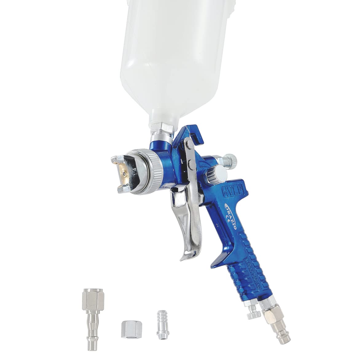ORAZIO Paint Spray Gun HVLP High Volume Low Pressure 1.4mm Nozzle Vehicles Furniture Decorating Fence Painting Air Compressor Tool 22142030