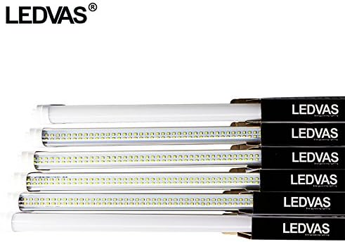 LEDVAS 10Pack 28W 4ft T8 T10 Double Rows LED chips LED Tube Lamps 50w Fluorescent Replacement 48" 1200mm SMD Energy Saving Light Fixture Daylight