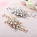 Barogirl Bride Hair Comb Wedding Crystal Headpiece Bridal Flower HairAccessories