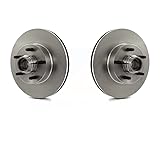 Front Disc Brake Rotors And Hub Assembly Pair For