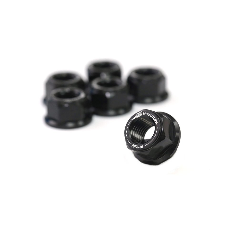 MC MOTOPARTSBlack CNC Racing Rear Sprocket Nuts Compatible with YZF 600R YZF R1 R3 R6 FZ1 FZ6 FZ8