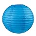 WYZworks Round Paper Lanterns 10 Pack (Blue, 12