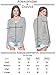 Alexander + David Women's Long Sleeve Dolman Knit Batwing Long Sleeve Blouse. Lightweight, Thin, Loose Pullover Top (Grey, Large)