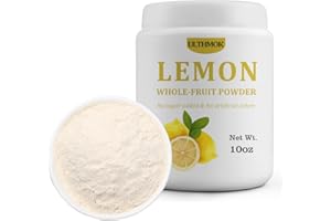 ULTHMOK Premium Whole Lemon Powder 10oz/284g,Lemon Juice Powder Made with Real Lemons,No Additives & 100% Natural.