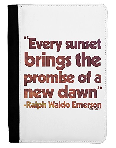 TooLoud Emerson Sunset Quote Ipad Mini Fold Stand Case - Black
