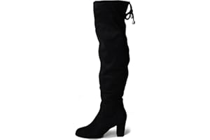 J. Adams Women's Aspen Over-the-Knee High Boots - Stylish Thigh-High Chunky Heels for Fall and Winter Fashion