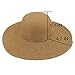 LETHMIK Summer Beach Straw Hat Womens Wide Brim Floppy Packable Sun Hat Khaki