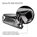 TOPFIRE UPGRADED FRONT GRILL FOR JEEP WRANGLER RUBICON SAHARA SPORT JK/JKU 2007-2018 (MATTE BLACK)