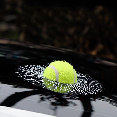 Kekolin 3D Car Stickers Funny Auto Car Styling Ball Hits Car Body Window Sticker Self Adhesive Tennis Decal