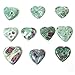 Gem Stone Heart- Heart Shaped Gem Stone - Rock Paradise Exclusive COA - AM18B2 - AM18B3 (Ruby Fuschite)
