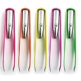 Stainless Steel Make Up LED Light Eyelash Eyebrow Hair Removal Lighted Tweezer