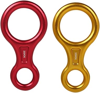 Amazon Com Lioobo 2pcs Rock Climbing Descender 35kn Figure 8