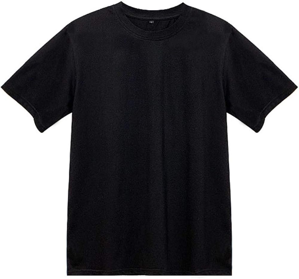 Amazon Tシャツ メンズ 半袖 綿100 【SQvancy】肉厚生地 ハイクオリティー 無地 ゆったり 夏 半袖 黒【2020新品】 (L) Tシャツ・カットソー 通販