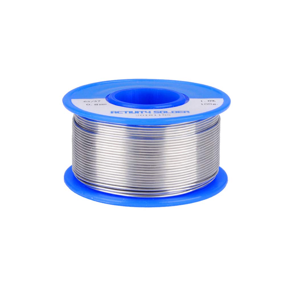 HUICAO Rosin Core Solder 63/37 Wire Solder for Electrical Repair Wiring Circuit Boards – 100 g (0.032 inch / 0.8mm)