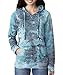 MV Sport Tie Dye Sweatshirts Hoodies for Women Rainbow Lightweight Pullover - Cotton Fleece Hoodie for Fall Winter Outfits