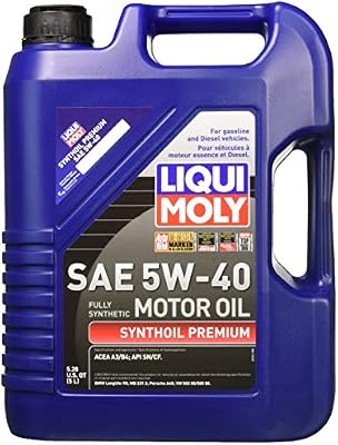 Liqui Moly 2041 Premium 5W-40 Synthetic Motor Oil - 5 Liter Jug