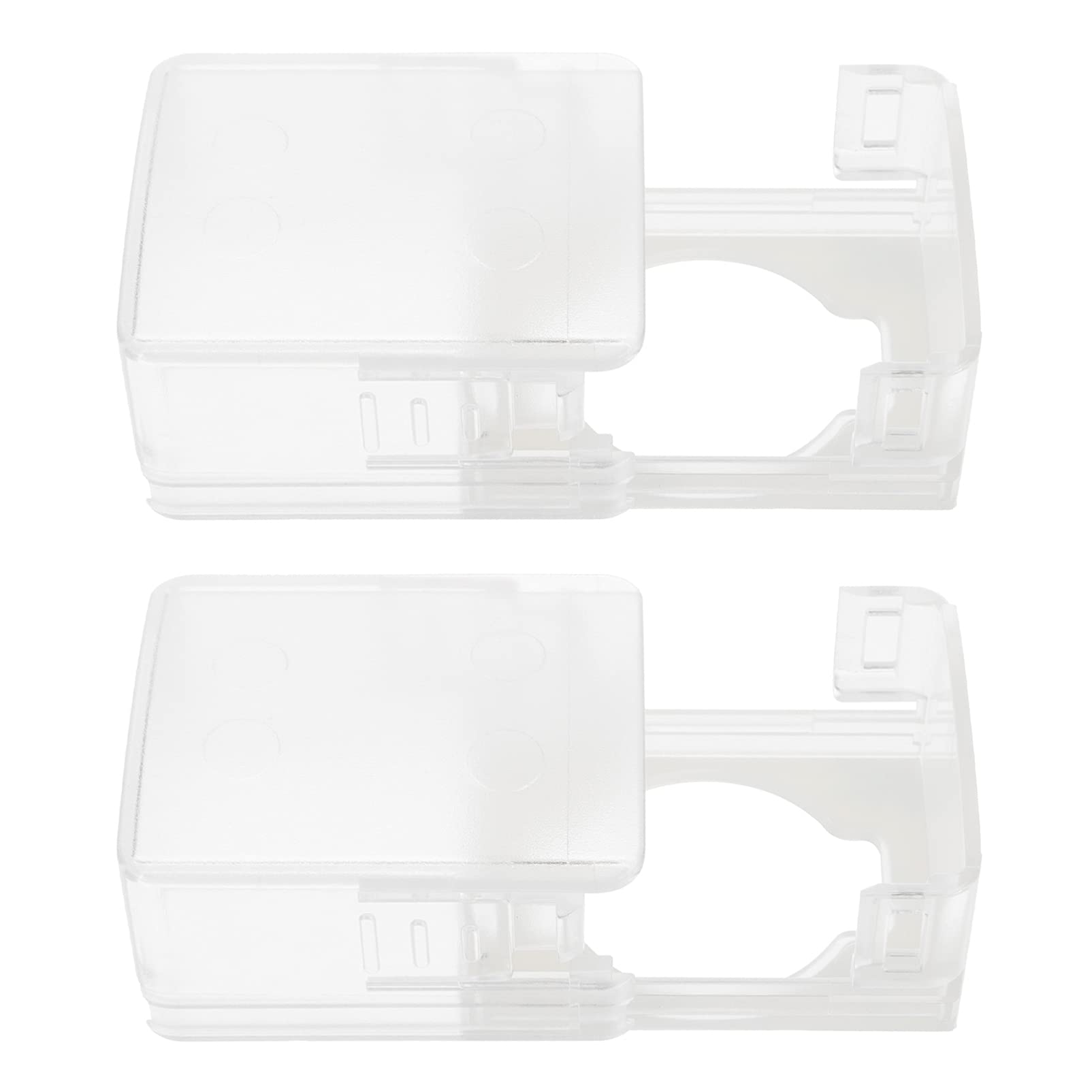 Angoily Child Proof Door Knob Covers Transparent Safety Door Knob Protection Cover for Kids Easy Installation Door Lock Protector 2 Pack