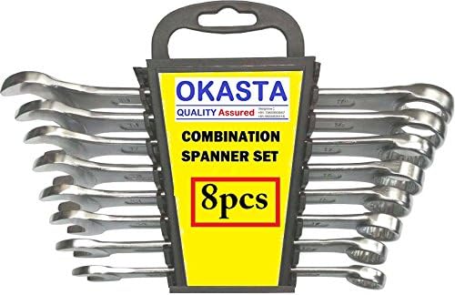 OKASTA 8PCS Spanners Set Bike Hand Tools for car auto Repair kit Set ferramentas manuais 8,10,12,13,14,15,17,19mm