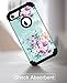 PIXIU iPhone 7 Case,iPhone 8 case, Heavy Duty Three Layer Hybrid Sturdy Armor High Impact Resistant Protective Cover Case for iPhone 7 8 Unique Patterns Peony
