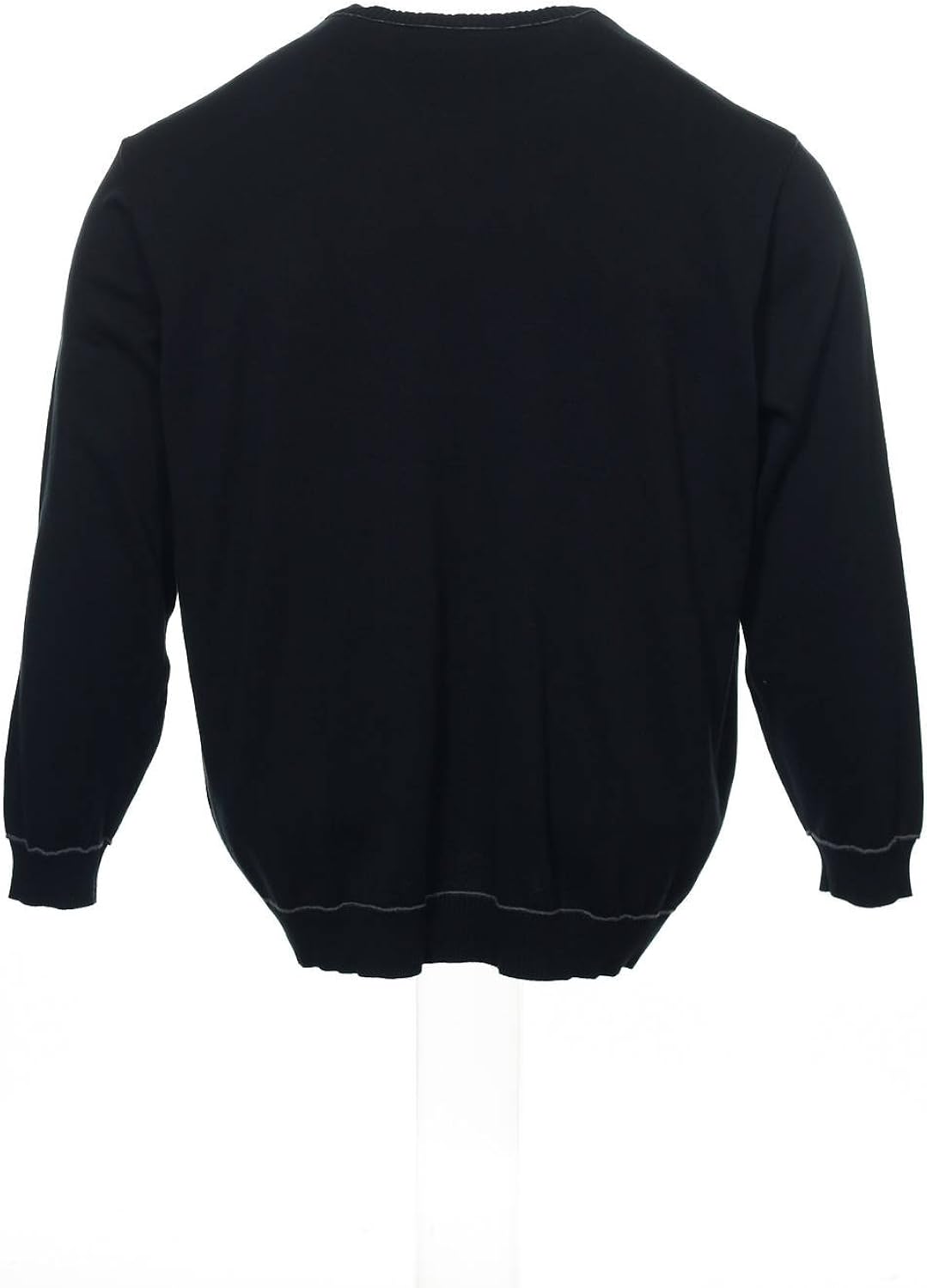 mens black cotton crew neck sweater