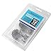 Amazer Brushed Nickel Double Shower Curtain Hooks, 12Pcs Stainless Steel for Bathroom Rods