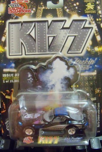 Racing Champions - Hot Rockin' Steel - Limited Edition Signatures Superstars (Issue #3) - KISS/Heavy Metal Racing Car by Signatures Superstars