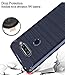 Asmart Compatible for LG V40 ThinQ Case, Asmart Shock Absorption Slim TPU Cover Flexible Bumper Carbon Fiber Protective Phone Cases Compatible with LG V40 ThinQ (Blue)